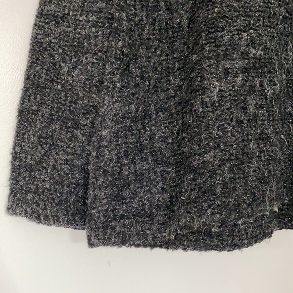 Vintage Sweater French Dark Gray Silver Sparkly Shimmer Crew Neck Knit XL - Picture 2 of 7